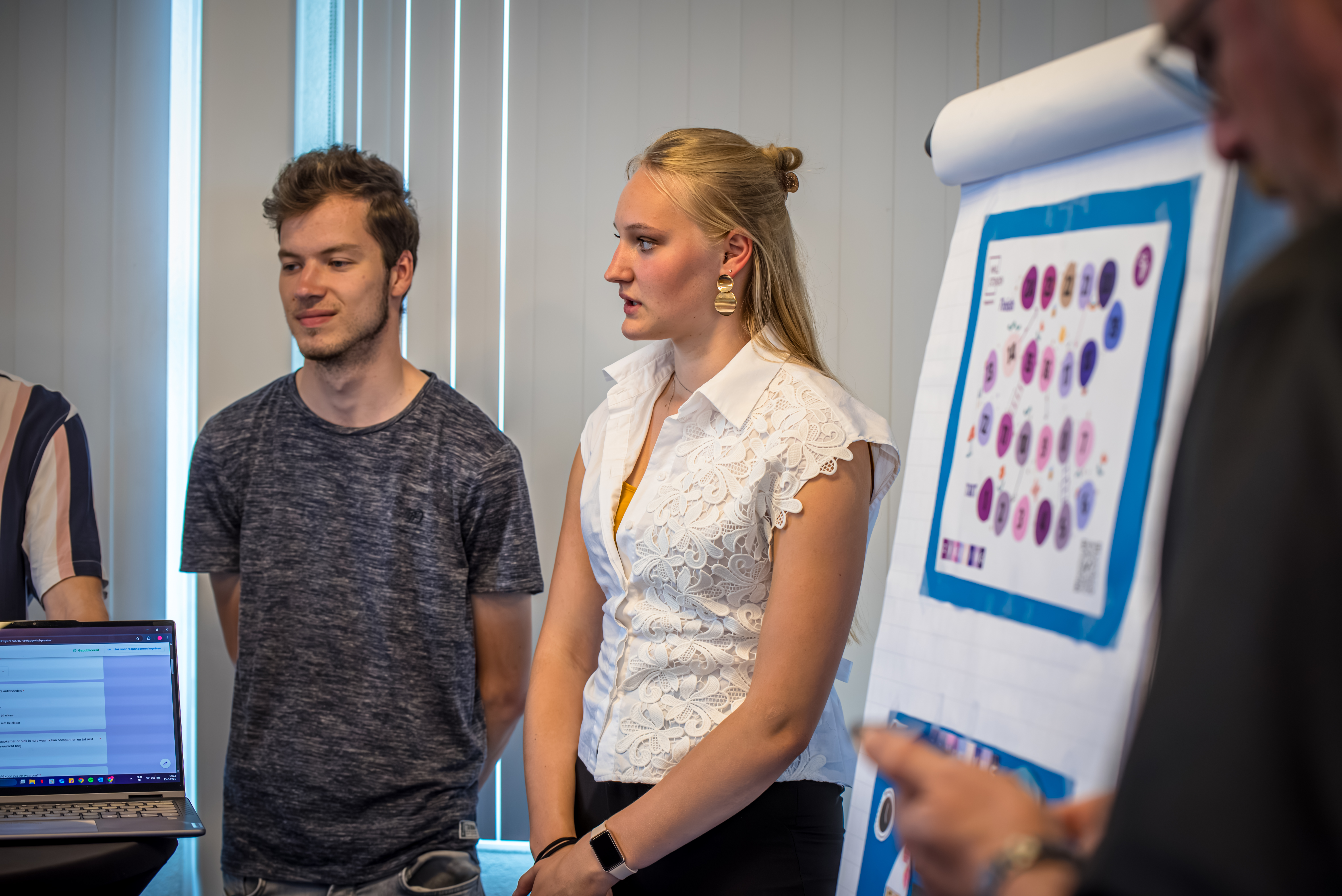 Studenten presenteren